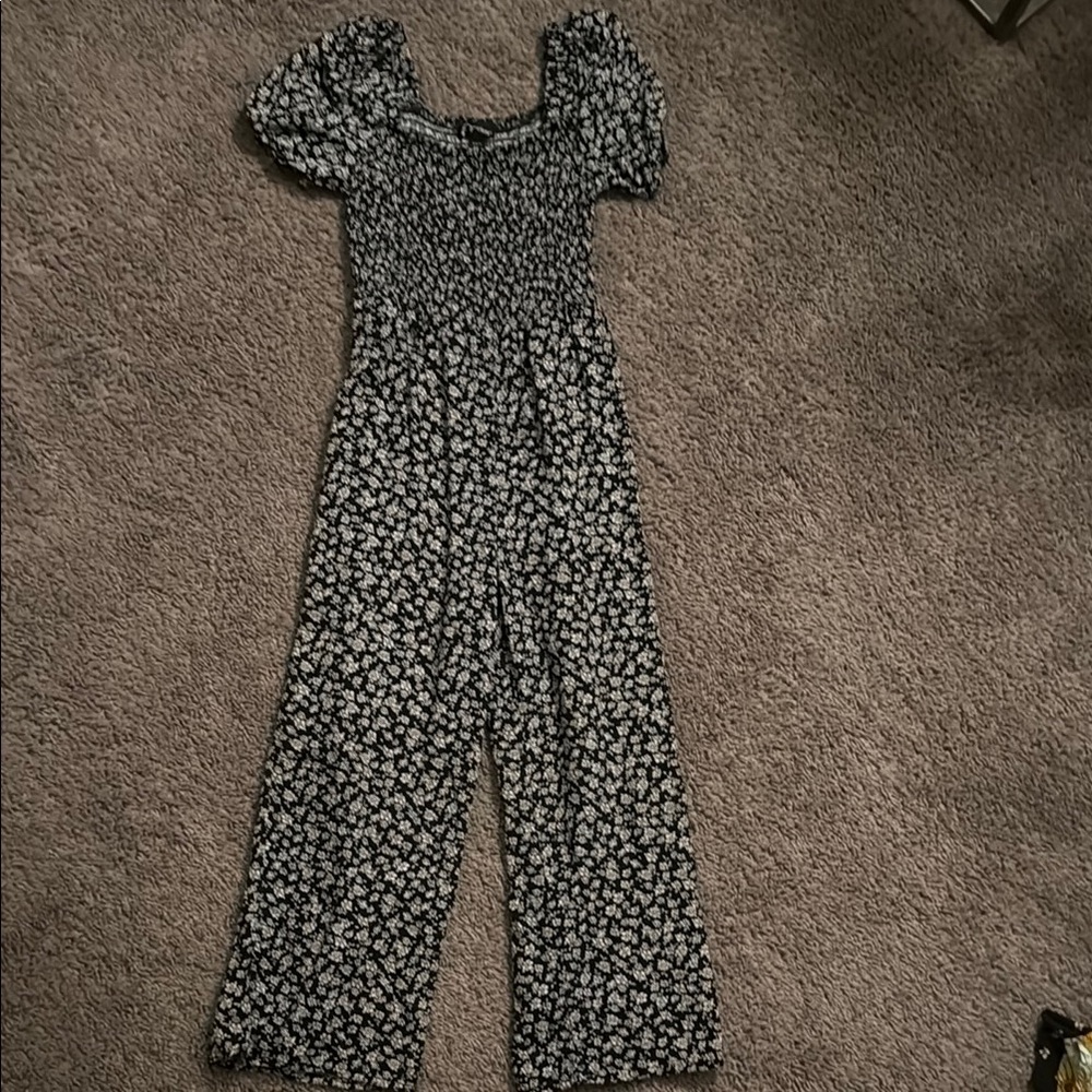 Floral Puff Sleeve Jumpsuit